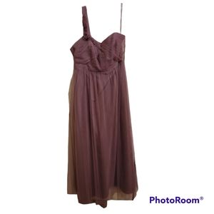 One Shoulder Wistera Tulle Gown